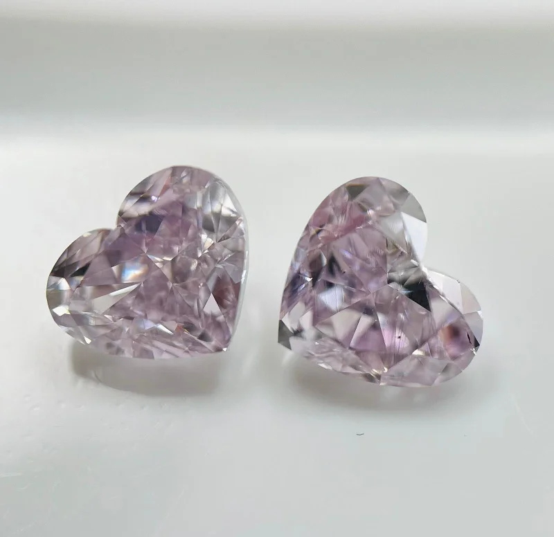 Amethyst stud earrings-Kara 1.46 Carat Heart Shape Diamond Stud Earrings GIA Certified