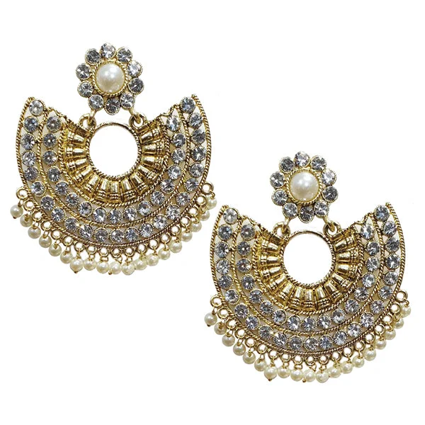 Thin texture earrings-Traditional Marriage Party Bridal Earring Bold Large and Heavy Eye Catching