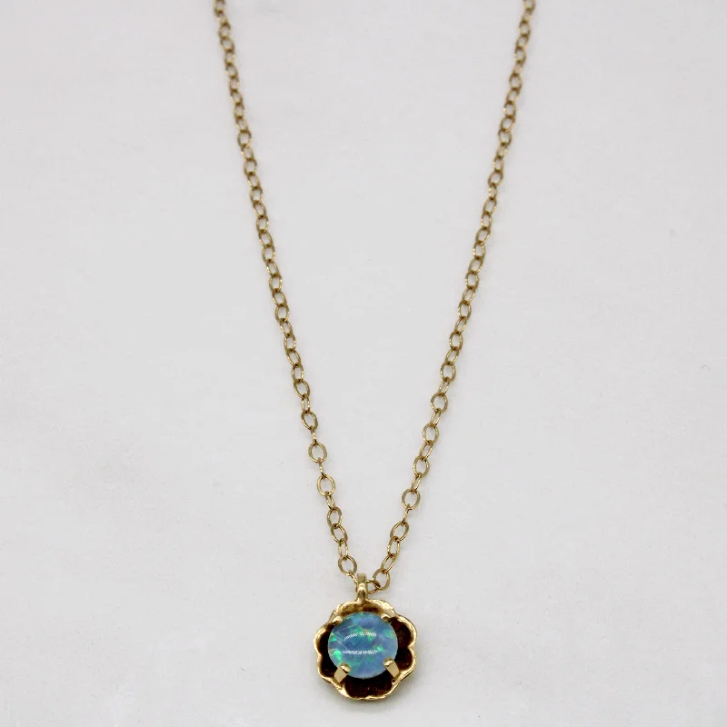 Agate gem necklaces-Triplet Opal Pendant & Necklace | 0.37ct | 18" |