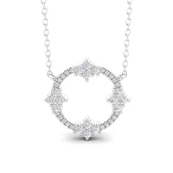 Tide wave necklaces-Diamond Necklace