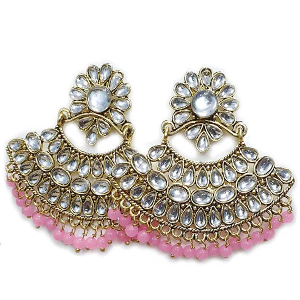 Tide theme earrings-Traditional Marriage Party Bridal Earring Bold Large and Heavy Eye Catching