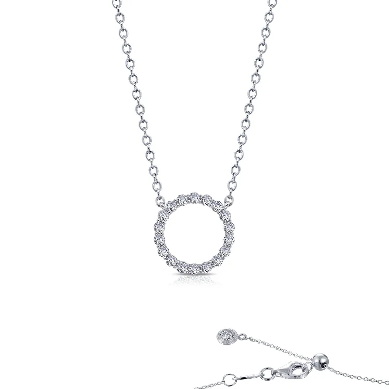 Sloped design necklaces-Lafonn Classic Diamond Necklace N0188CLP20