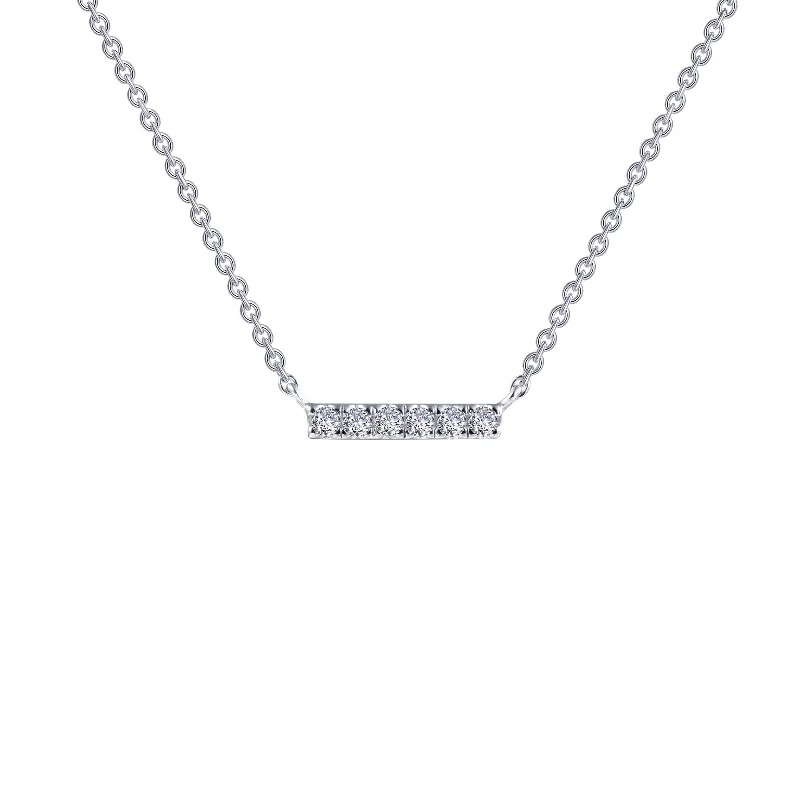 Curled knot necklaces-Lafonn Classic Diamond Necklace N0096CLP18