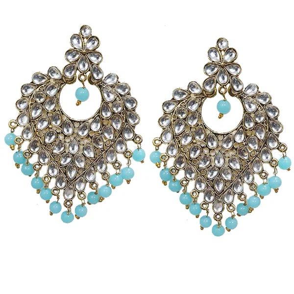 Worn flair earrings-Traditional Marriage Party Bridal Earring Bold Large and Heavy Eye Catching