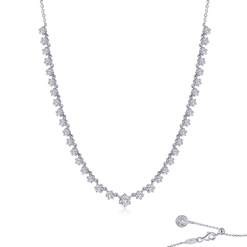 Stacked strand necklaces-Lafonn Classic Diamond Necklace N0272CLP16