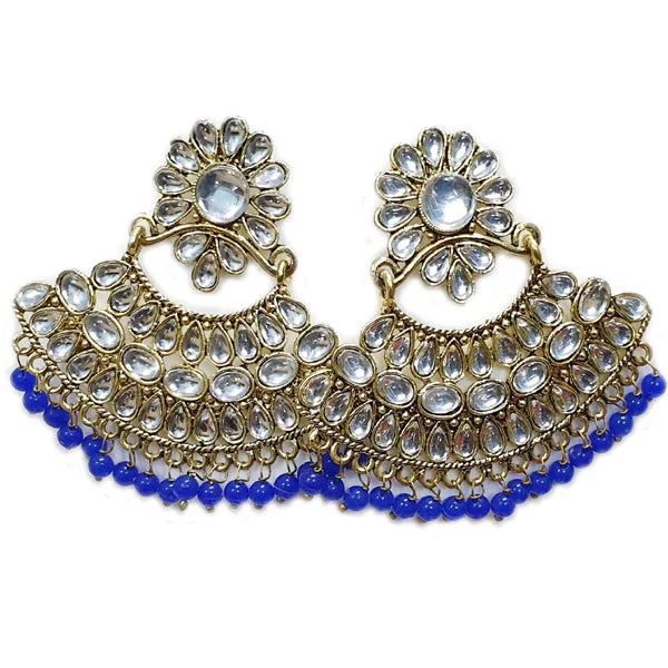 Bead strand earrings-Traditional Marriage Party Bridal Earring Bold Large and Heavy Eye Catching