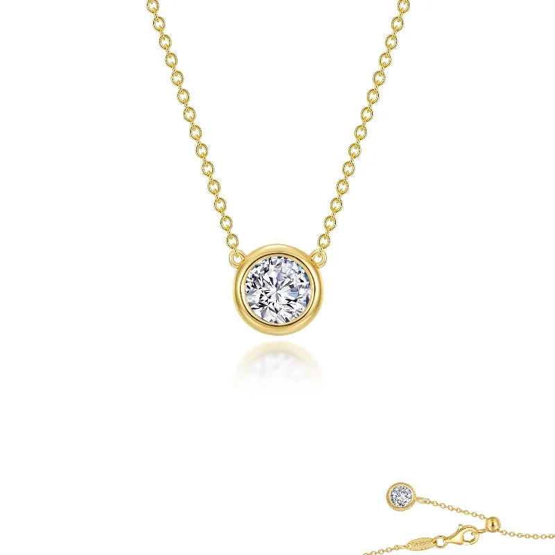 Fine cord necklaces-Lafonn Classic Round Diamond Necklace N0292CLG16