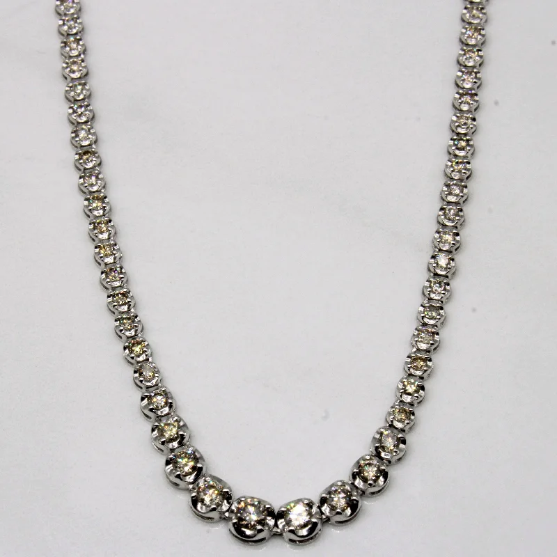 Emerald necklaces-Diamond Necklace | 3.00ctw | 16" |