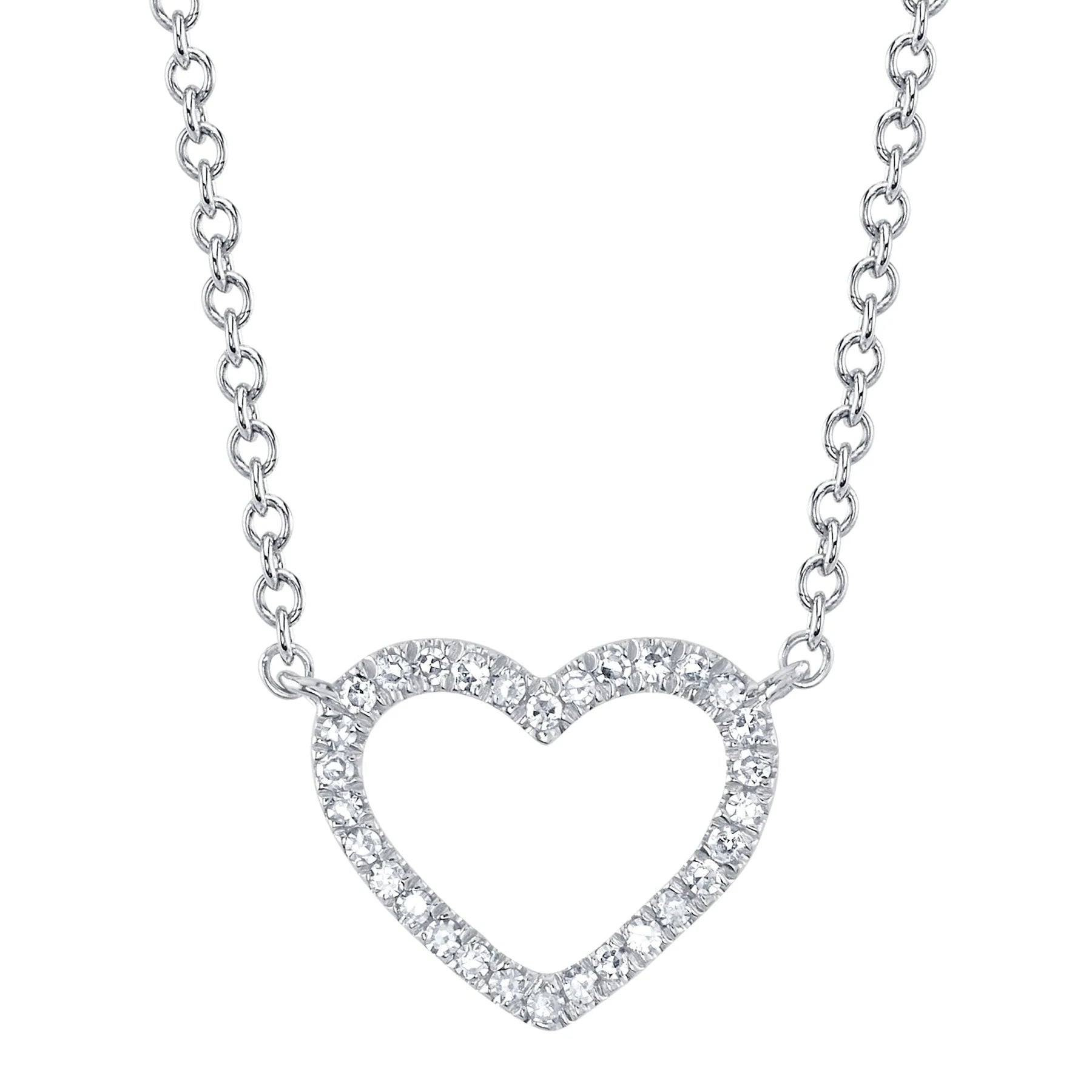 Worn coin necklaces-Diamond Heart Necklace