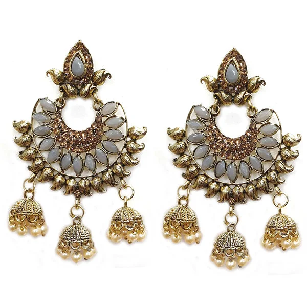 Thick bar earrings-Traditional Marriage Party Bridal Earring Bold Large and Heavy Eye Catching