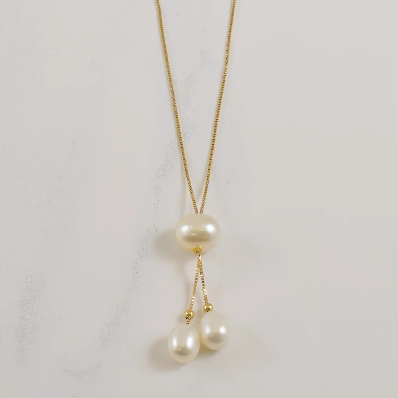 Bead strand necklaces-Cultured Pearl Necklace | 8.00ctw | 15" |