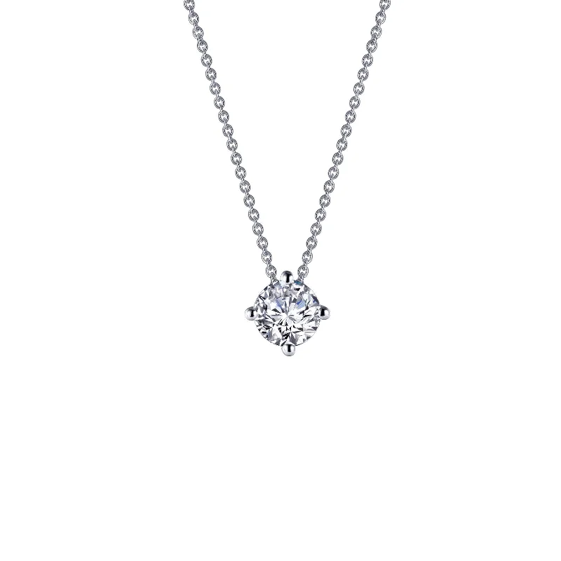 Twist clasp necklaces-Lafonn Classic Round Diamond Necklace N0154CLP20