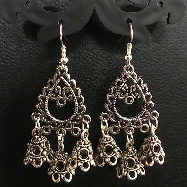 Wide ring earrings-Oxidized Designer Earrings Sold by per pair Pack