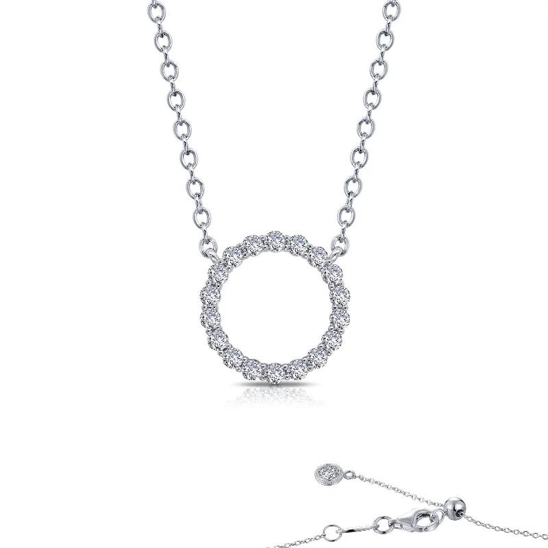 Tie-style necklaces-Lafonn Classic Diamond Necklace N0190CLP20