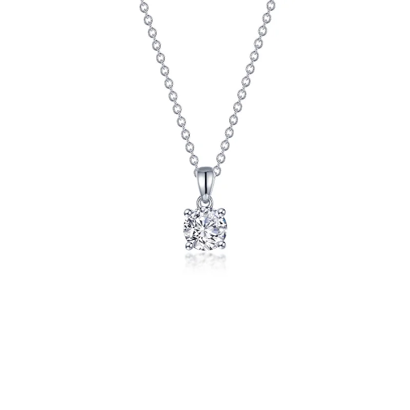 Pure stone necklaces-Lafonn Classic Round Diamond Necklace N0302CLP20