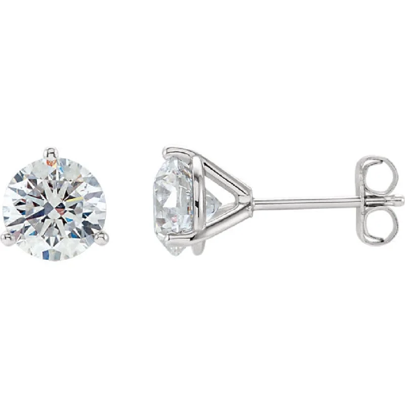 Pure stud earrings-1/2 Carat Martini Diamond Stud Earrings