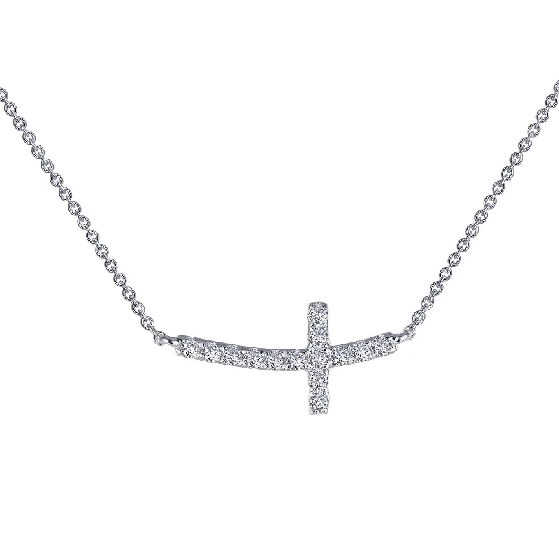 Strong clasp necklaces-Lafonn Classic Diamond Necklace N0140CLP18