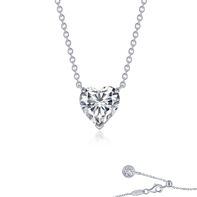 Sapphire gem necklaces-Lafonn Classic Diamond Necklace N0245CLP20