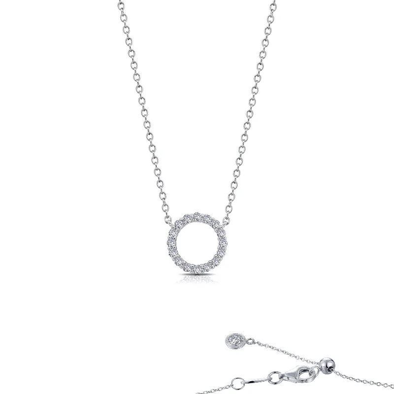 Thin filigree necklaces-Lafonn Classic Diamond Necklace N0186CLP20