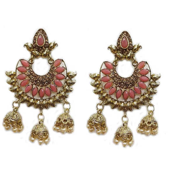 Thin stud earrings-Traditional Marriage Party Bridal Earring Bold Large and Heavy Eye Catching