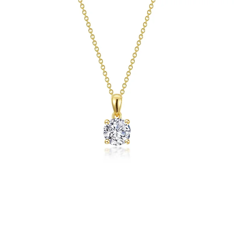 Twist clasp necklaces-Lafonn Classic Round Diamond Necklace N0303CLG20