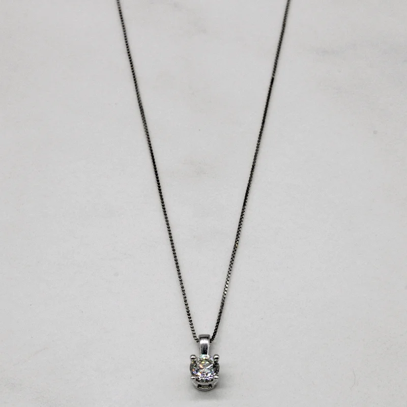 Bear charm necklaces-Diamond Pendant & Necklace | 0.29ct | 18" |