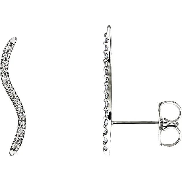 Dual-side earrings-Sway With Me Diamond Earrings