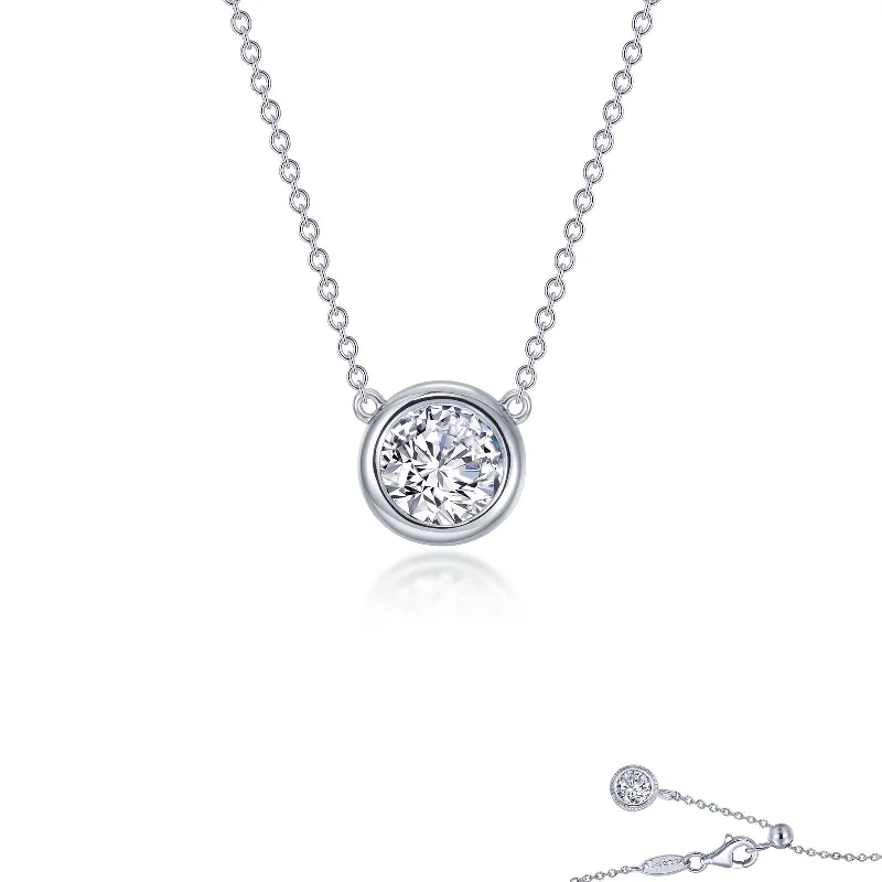 Strong clasp necklaces-Lafonn Classic Round Diamond Necklace N0294CLP16