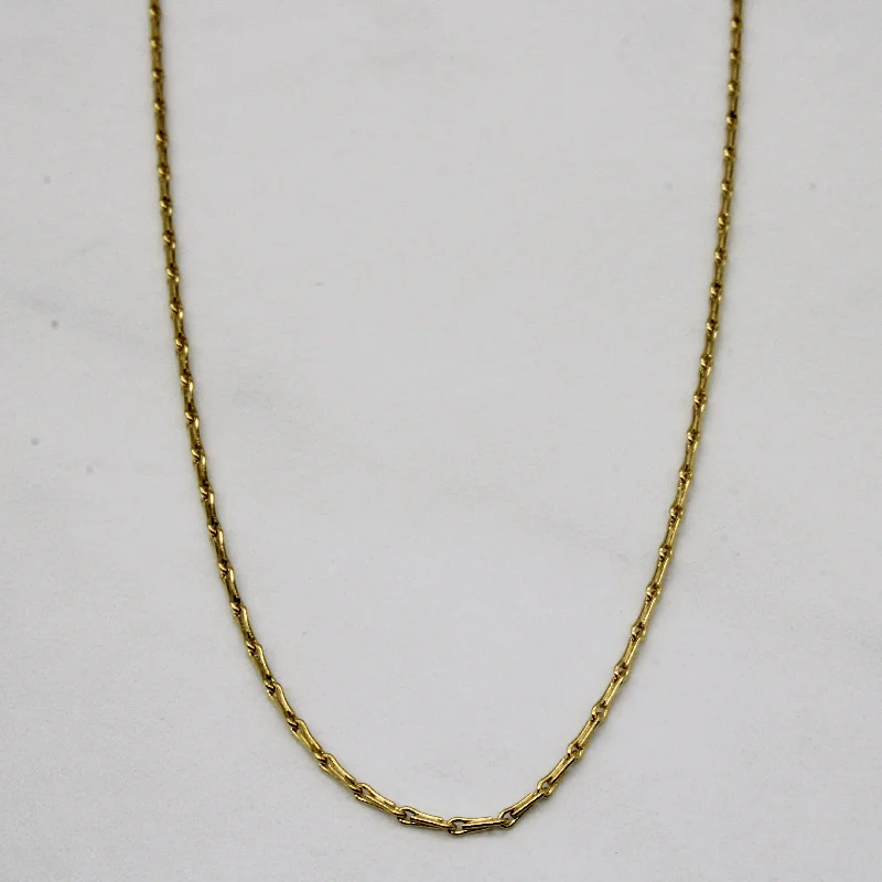 Curled knot necklaces-18k Yellow Gold Necklace | 18" |