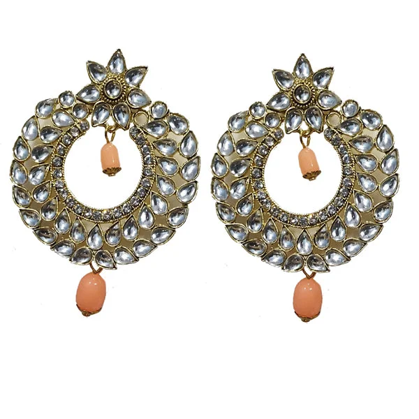 Worn coin earrings-Traditional Marriage Party Bridal Earring Bold Large and Heavy Eye Catching