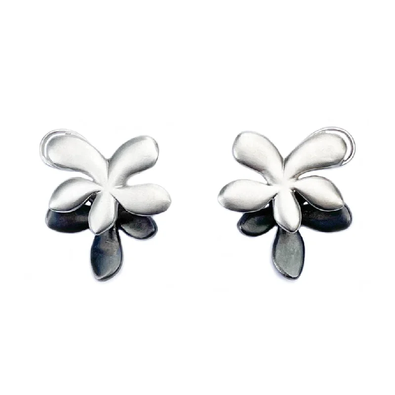 Old clip earrings-Bloom Sterling Silver Earrings