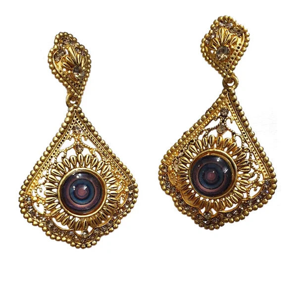 Wide ring earrings-Traditional Marriage Party Bridal Earring Bold Large and Heavy Eye Catching