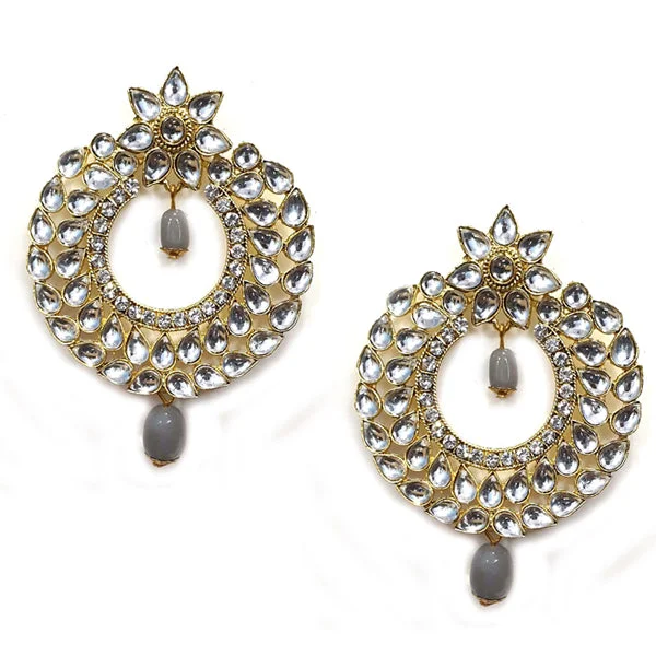 Thin bead earrings-Traditional Marriage Party Bridal Earring Bold Large and Heavy Eye Catching