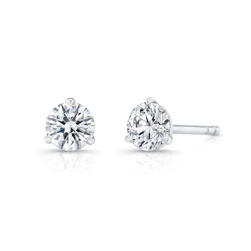 Thin silk earrings-1.60 Ct. Martini Diamond Stud Earrings La Puesette Backing