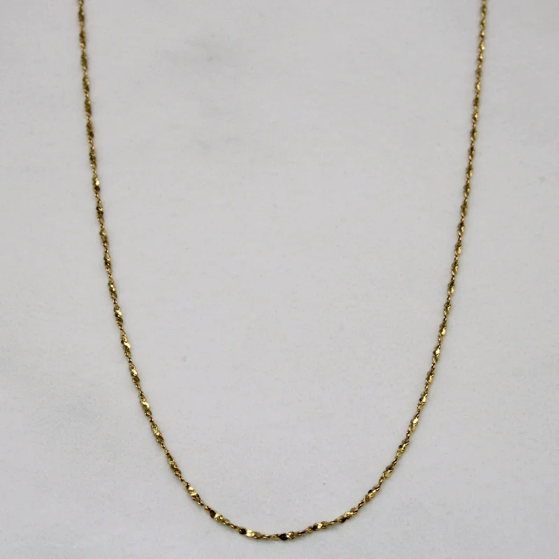 Neat-line necklaces-18k Yellow Gold Necklace | 18" |