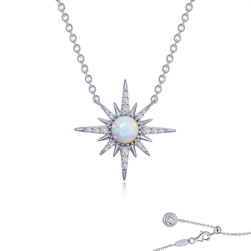 Worn coin necklaces-Lafonn Classic Opal Necklace N0248OPP20