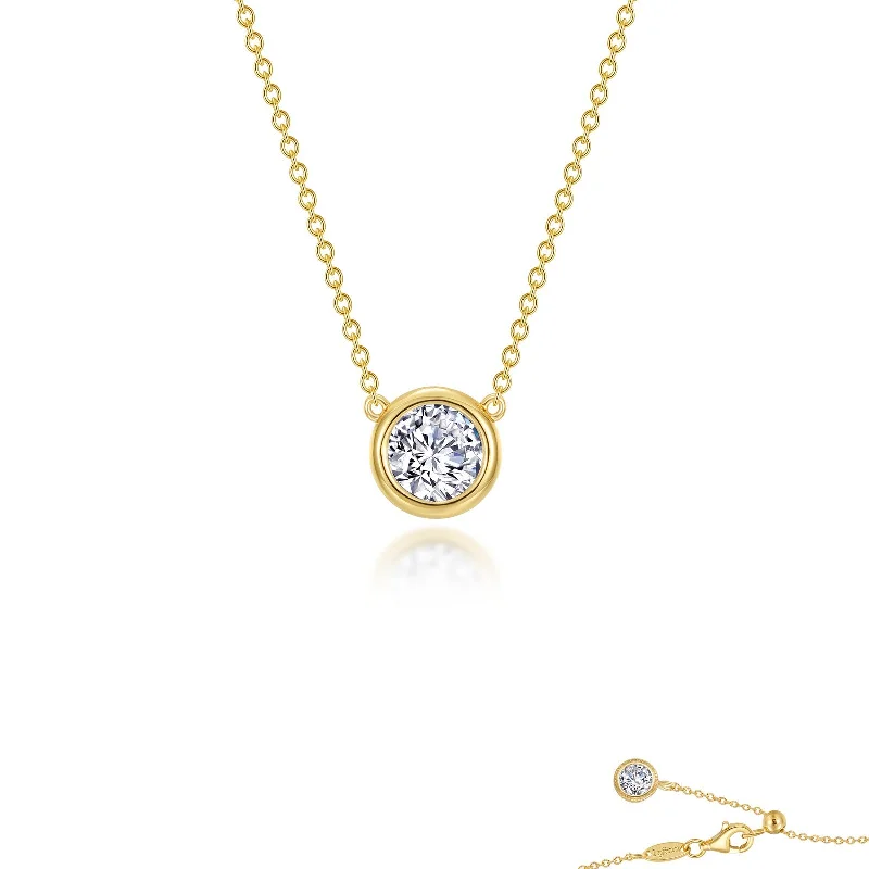 Bead strand necklaces-Lafonn Classic Round Diamond Necklace N0291CLG16