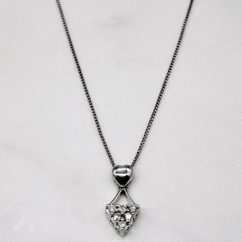 Flax thread necklaces-Diamond Pendant & Necklace | 0.15ctw | 16" |