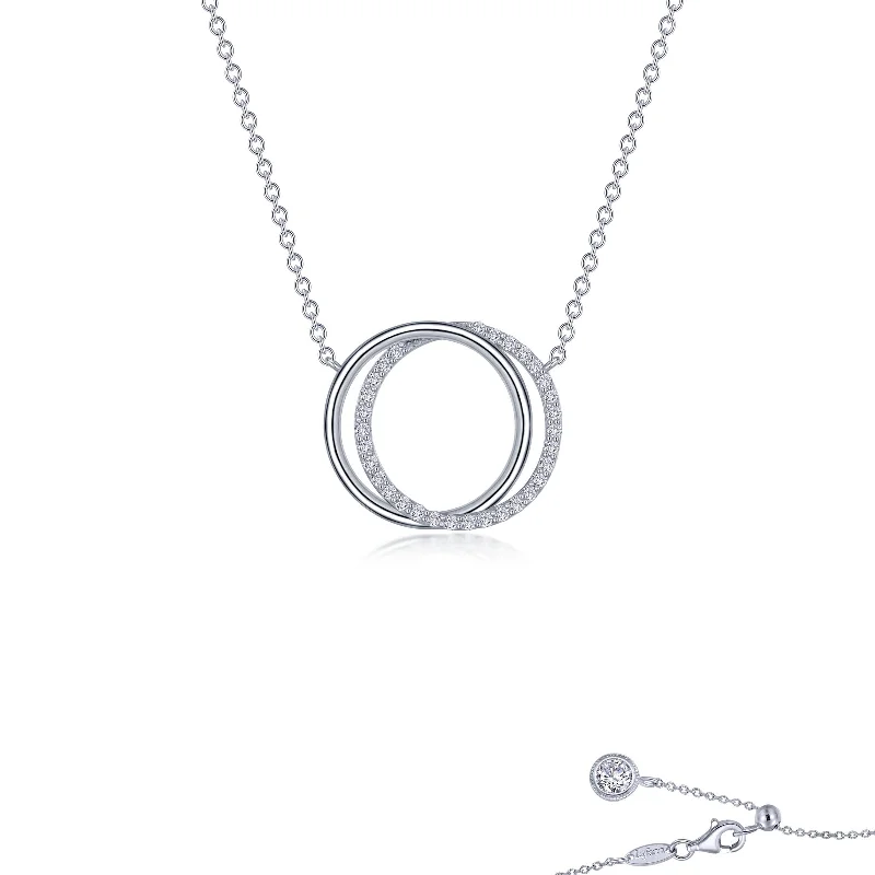 Curled knot necklaces-Lafonn Classic Diamond Necklace N0274CLP20