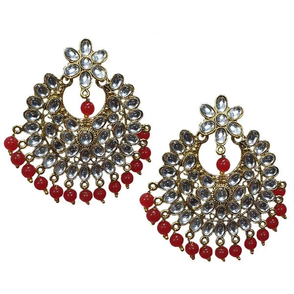 Thin stud earrings-Traditional Marriage Party Bridal Earring Bold Large and Heavy Eye Catching