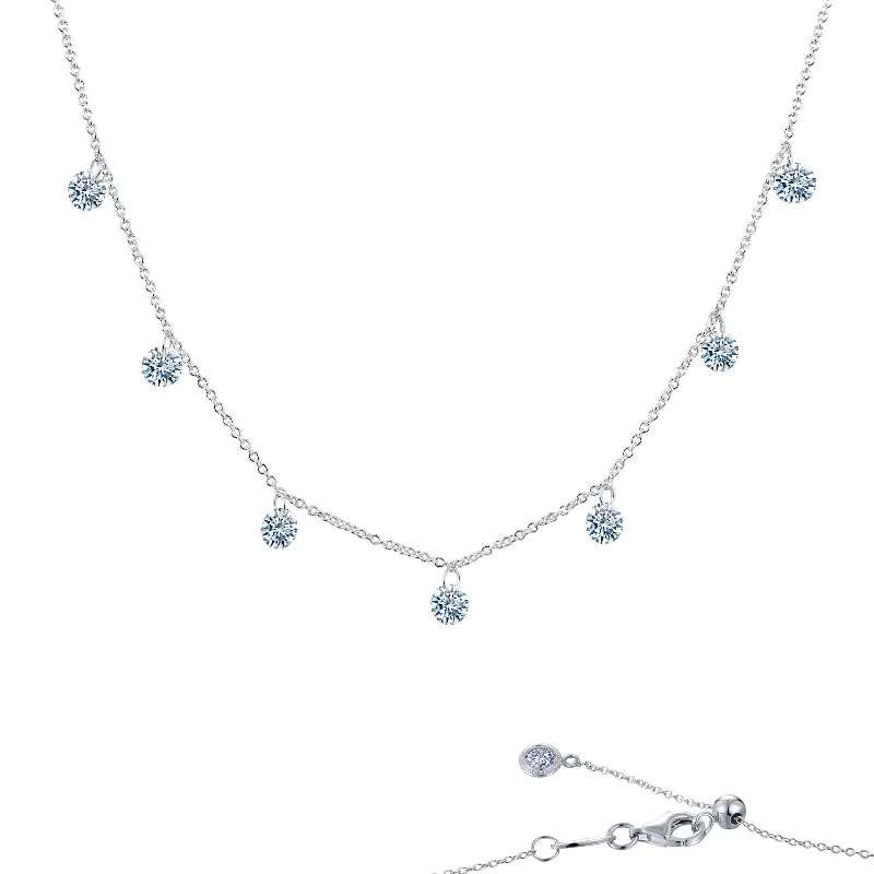 Simple cross necklaces-Lafonn Lassaire In Motion Diamond Necklace N0074CLP17