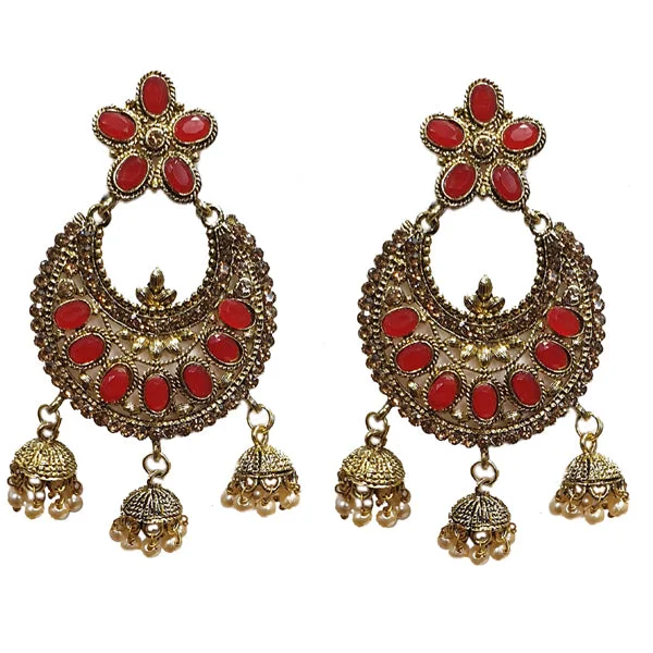 Fine triangle earrings-Traditional Marriage Party Bridal Earring Bold Large and Heavy Eye Catching