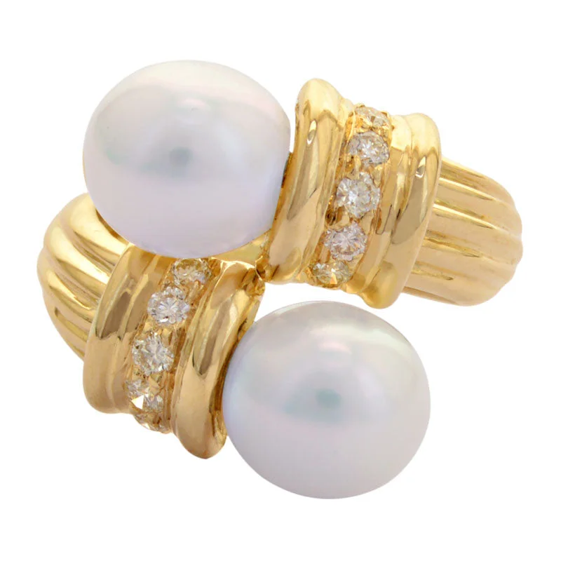 Ring-South Sea Pearl and Diamond