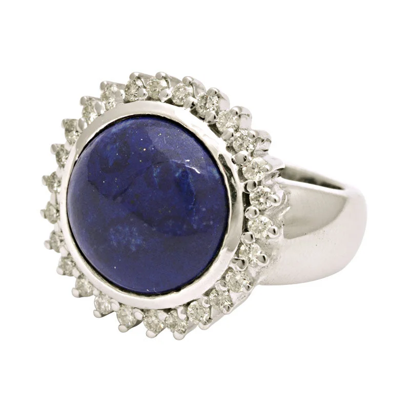 Ring-Lapis Lazuli and Diamond