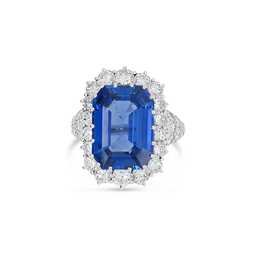 Sapphire & Diamond Estate Ring