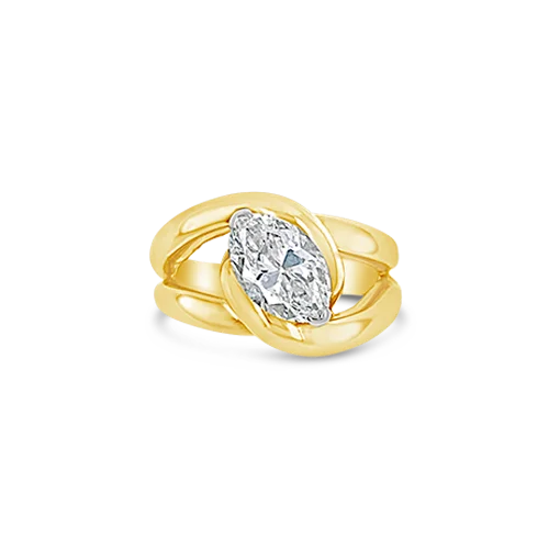 Marquise Diamond Estate Ring