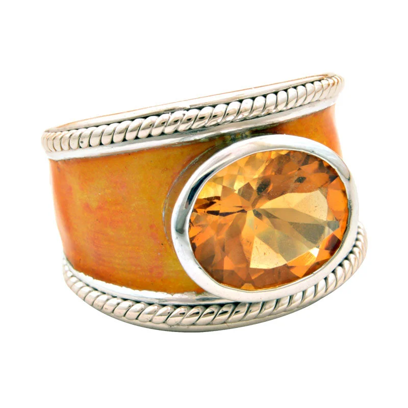 Ring-Citrine (Enamel)