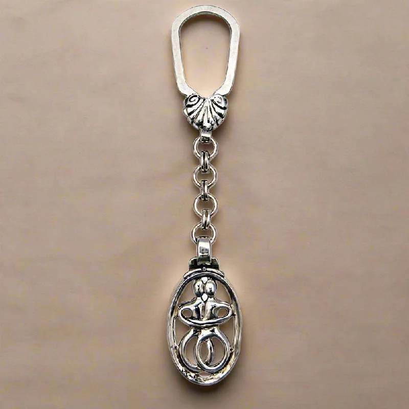 The Lovers Key ring in sterling silver (MP-07)