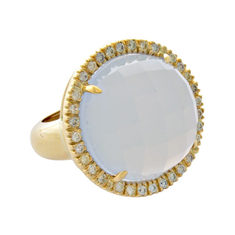 Ring-Chalcedony and Diamond