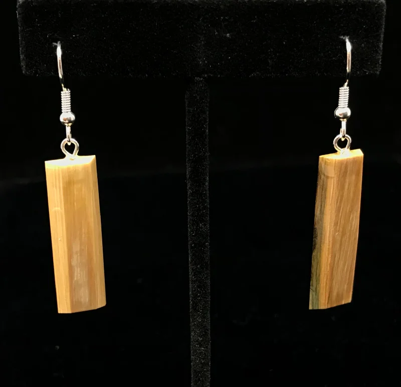 Earring- Fossil Ivory Rectangle